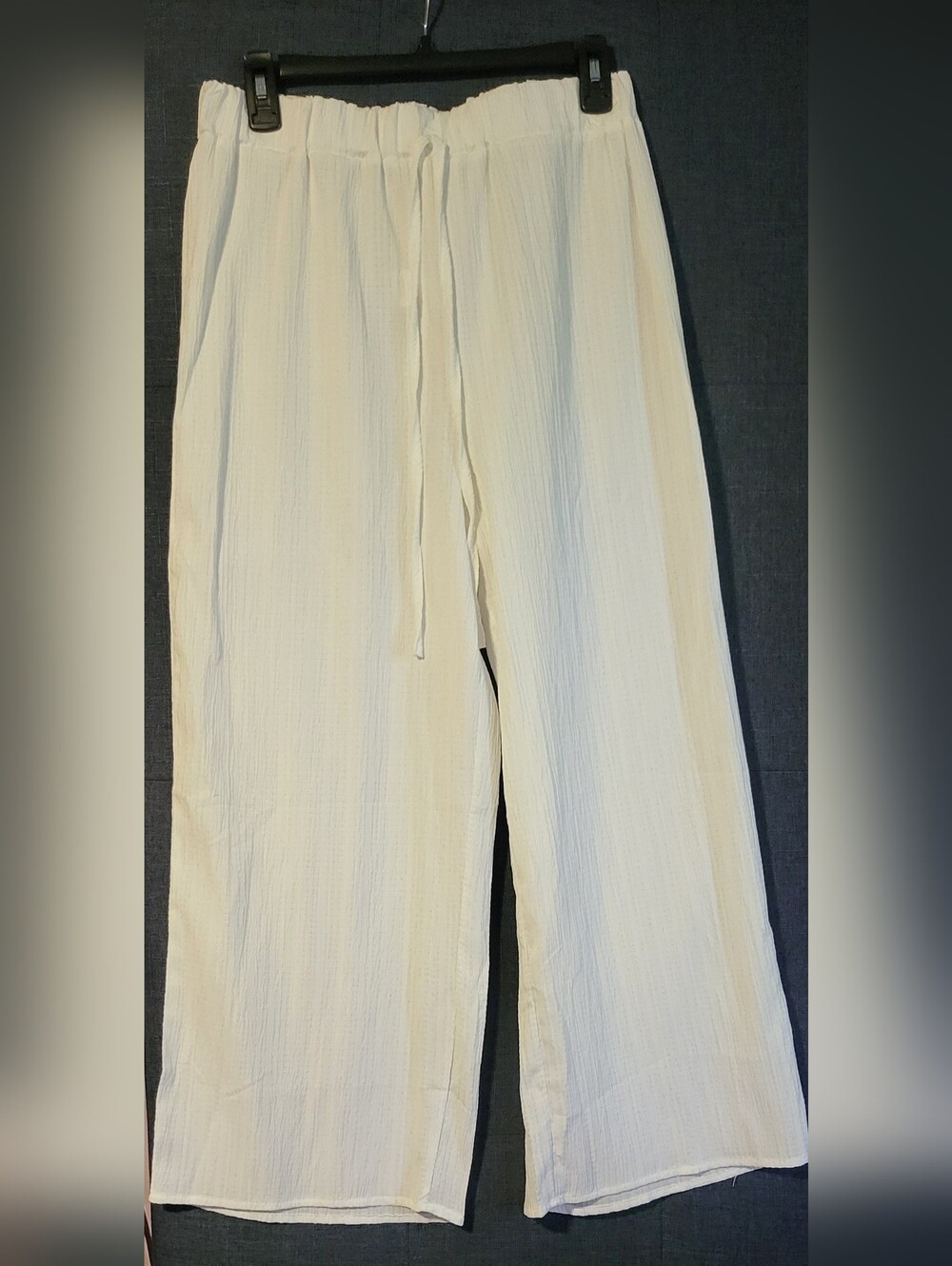 Women's Cream Drawstring Pants
